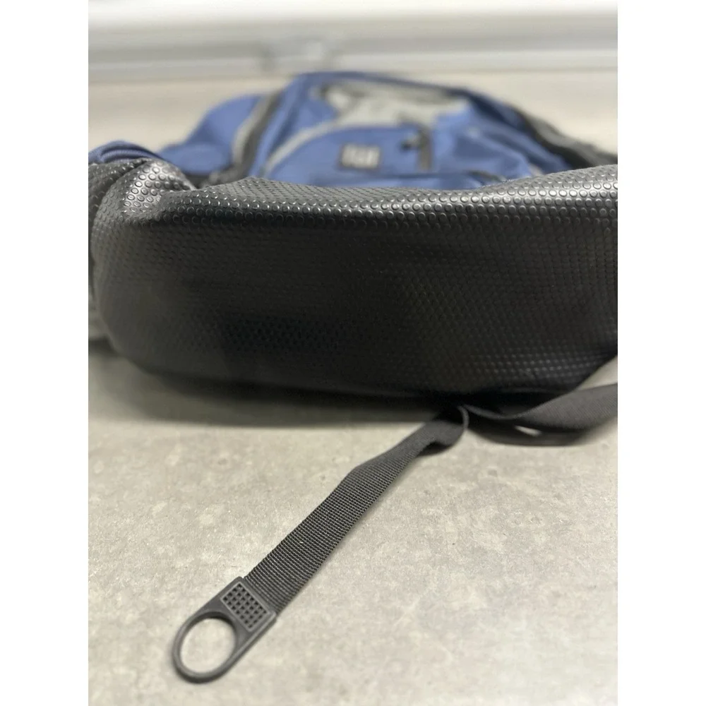 FUL Backpack Blue Gray Laptop School Travel Multi Pocket Adjustable